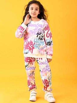 ANTHRILO - Create Art Warm Fleece Sweatshirt with Joggers (Set of 2)