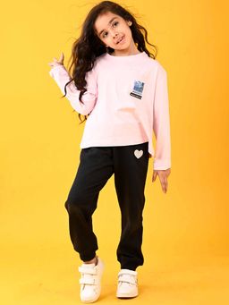 ANTHRILO - Upgrade Your Life Pink T-Shirt with Joggers (Set of 2)