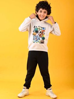 ANTHRILO - Playtime Grey Fleece Boys Hoodie with Joggers (Set of 2)