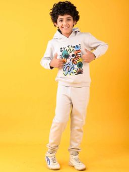 ANTHRILO - Playtime Grey Fleece Boys Hoodie with Joggers (Set of 2)