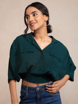 Twenty Dresses by Nykaa Fashion - Green a Touch Of Classy Shirt