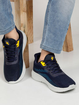 Cantabil - Men Navy-Blue Solid Running Shoes
