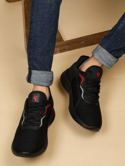 Cantabil - Men Black Solid Running Shoes