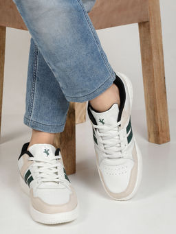 Cantabil - Men White Color Blocked Running Shoes