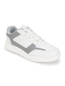 Cantabil - Men White Color Block Running Shoes