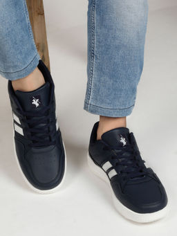 Cantabil - Men Navy-Blue Solid Running Shoes