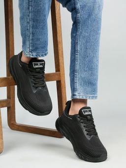 Cantabil - Men Black Solid Running Shoes