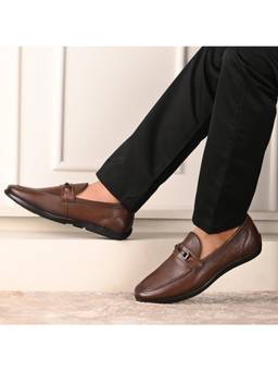 Valentino - Men Premium Leather Slip-On Loafer Shoes