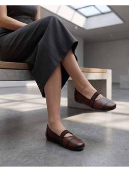 Global Step - Rust Posh Mary Jane Shoes