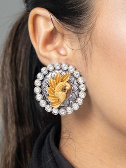 Joules By Radhika - White Zavya Stud Earrings