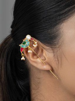 Joules By Radhika - Multi-Colour Tavina Ear Cuffs Earrings