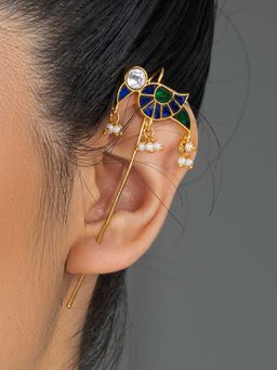 Joules By Radhika - Multi-Colour Vayra Ear Cuffs Earrings