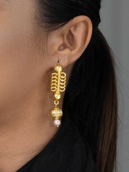 Joules By Radhika - White Saniya Drop Earrings