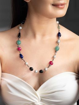 Joules By Radhika - Multi-Colour Reyana Long Necklace