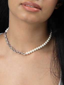 Joules By Radhika - White Avika Pearl Necklace