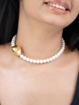 Joules By Radhika - White Ruvana Pearl Necklace