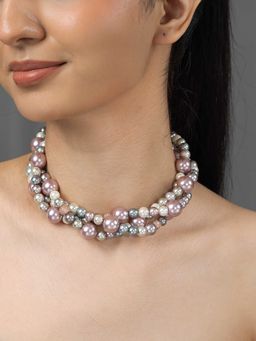 Joules By Radhika - Multi-Colour Nayara Pearl Necklace