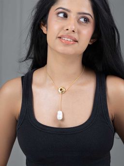 Joules By Radhika - White Lavina Stone Necklace