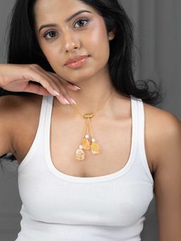 Joules By Radhika - Rust Kavira Long Necklace