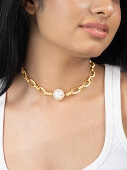 Joules By Radhika - White Samaya Pearl Necklace