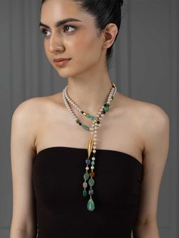 Joules By Radhika - Multi-Colour Tamira Long Necklace