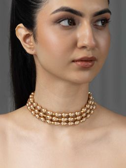 Joules By Radhika - Gold Vamika Short Necklace