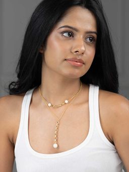 Joules By Radhika - White Zorya Pearl Necklace