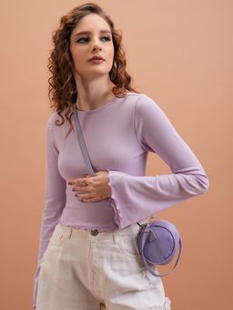 TOKYO TALKIES - Bell Sleeve Crop Top