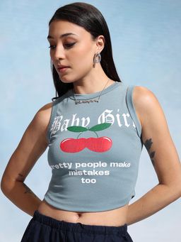 TOKYO TALKIES - Printed Crop Top