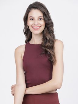 TOKYO TALKIES - Women Maroon Top