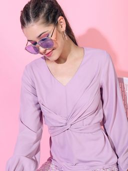 TOKYO TALKIES - Women Purple Top