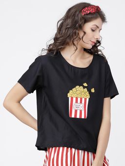 TOKYO TALKIES - Women Graphic Printed Round Neck T-Shirt