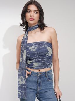 TOKYO TALKIES - Women Strapless Crop Top