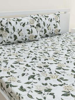 Home Affairs - Single Bedsheet with Pillow Cover - Green (Single)