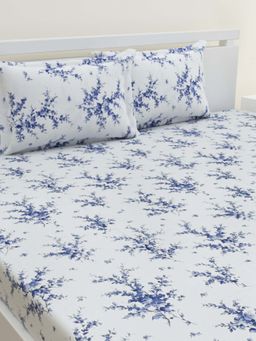 Home Affairs - Single Bedsheet with Pillow Cover - Blue (Single)