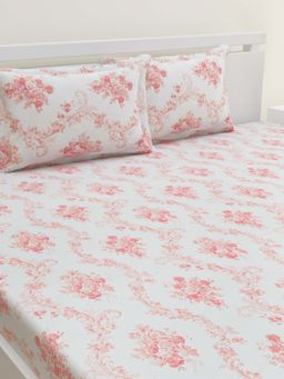 Home Affairs - Single Bedsheet with Pillow Cover - Pink (Single)