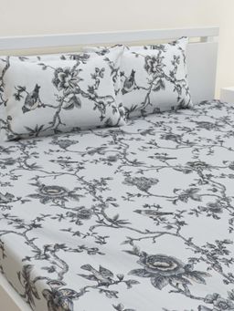 Home Affairs - Single Bedsheet with Pillow Cover - Grey (Single)