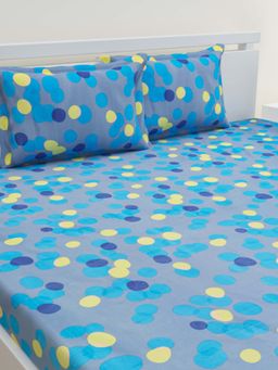 Home Affairs - Single Bedsheet with Pillow Cover - Navy Blue (Single)