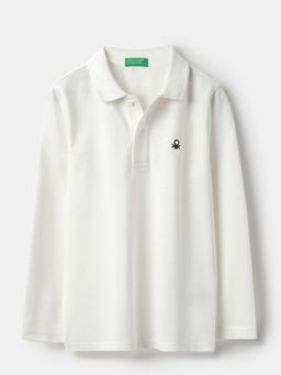 United Colors of Benetton - Regular Fit Collar Neck Textured Solid Pique Polo T-Shirt