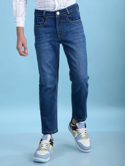 CRIMSOUNE CLUB - Boys Blue Straight Jeans