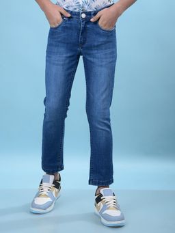 CRIMSOUNE CLUB - Boys Blue Straight Jeans