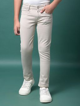 CRIMSOUNE CLUB - Boys Off White Jeans