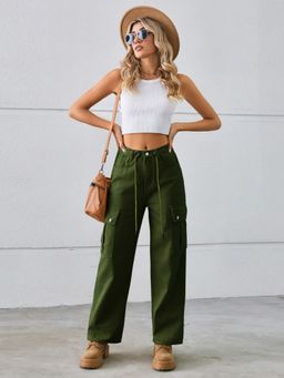 Oh Rare - Olive Women Trouser