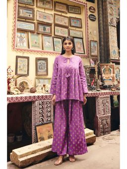 Gulabo Jaipur - Zaid Purple Butti Co-Ord Set