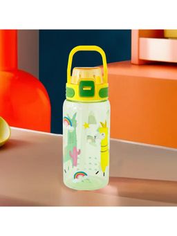 Kuber Industries - Kids Water Bottle with Straw Sipper For Kids Boys Girls Yellow