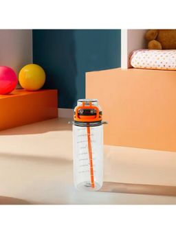 Kuber Industries - Kids Water Bottle with Straw Sipper For Kids Boys Girls 720ml Black