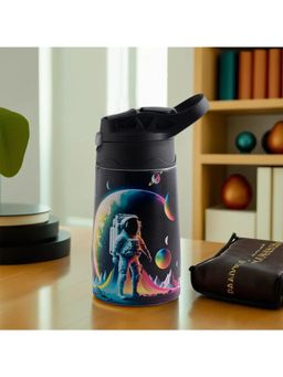 Kuber Industries - Kids Water Bottle Space Kids Water Bottle 350ml Insulated Water Bottle Multicolor