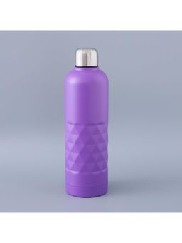 Kuber Industries - Vacuum Insulated Water Bottle Stainless Steel 750ml Purple