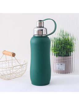 Kuber Industries - Vacuum Insulated Water Bottle Stainless Steel Sipper 750ml Green