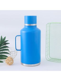 Kuber Industries - Vacuum Insulated Water Bottle Stainless Steel 2000ml Blue